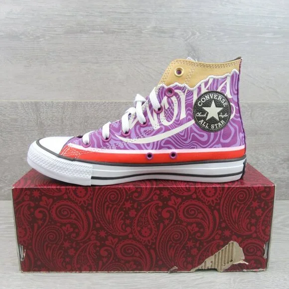 Converse x Wonka CTAS HI Women's Size 8 Pixel Purple White Sneakers NEW - Picture 3 of 14